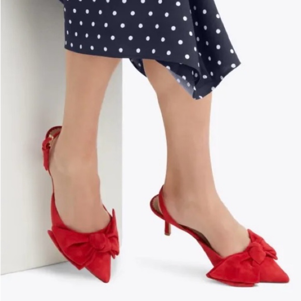 Draper James Red Bow Heels